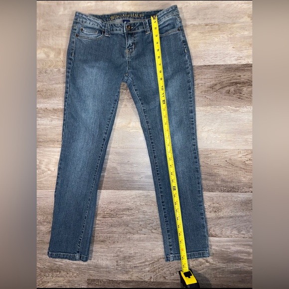 Blue Asphalt Skinny Jeans Women's Size 11 Short Blue Low Rise Dark Wash (O) - Picture 3 of 10